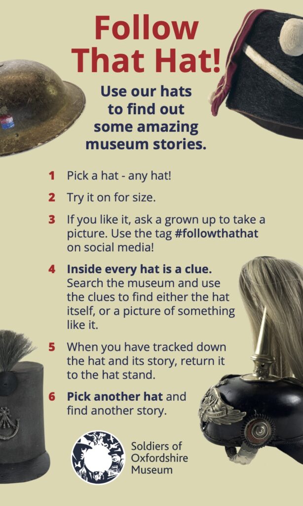 hat pillar poster Army Museums Ogilby Trust AMOT 2024 Grants - SOFO - Interpretation for younger audiences